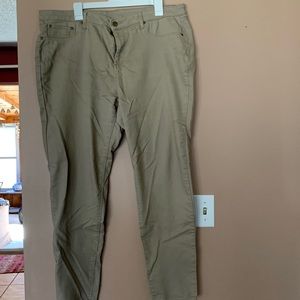 Faded Glory tan pants.